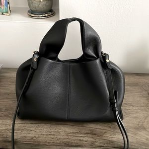 Like new Polene Paris Numero Neuf black pebbled leather. Used once